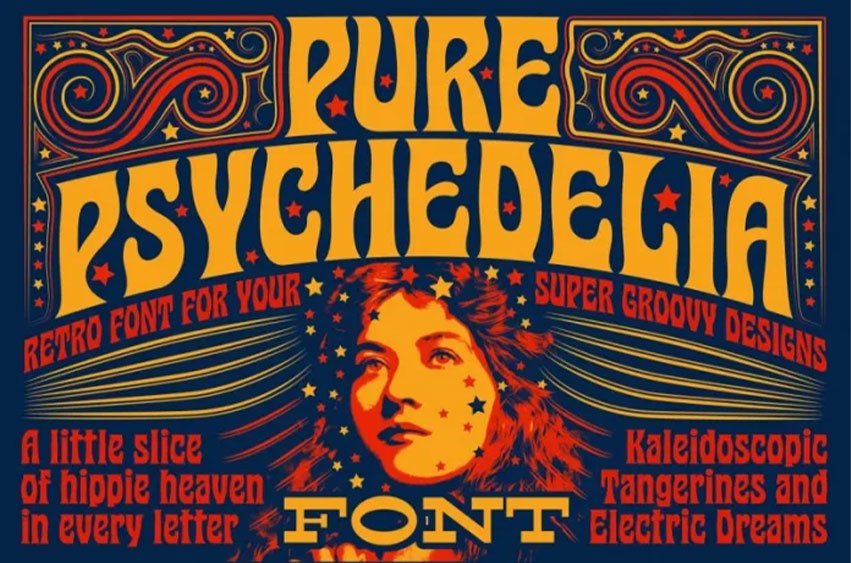 Pure Psychedelia Font