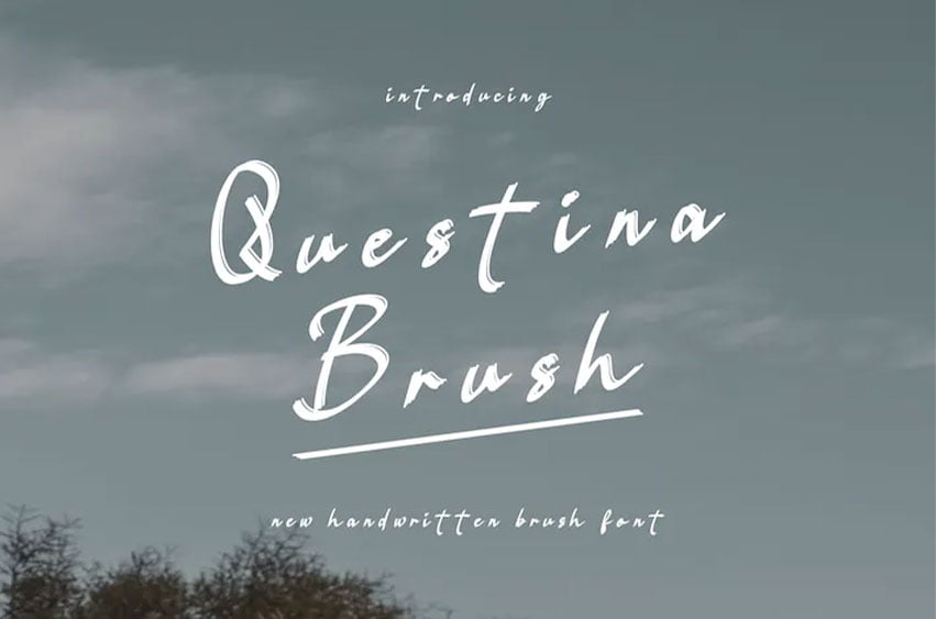 Questina Brush Font