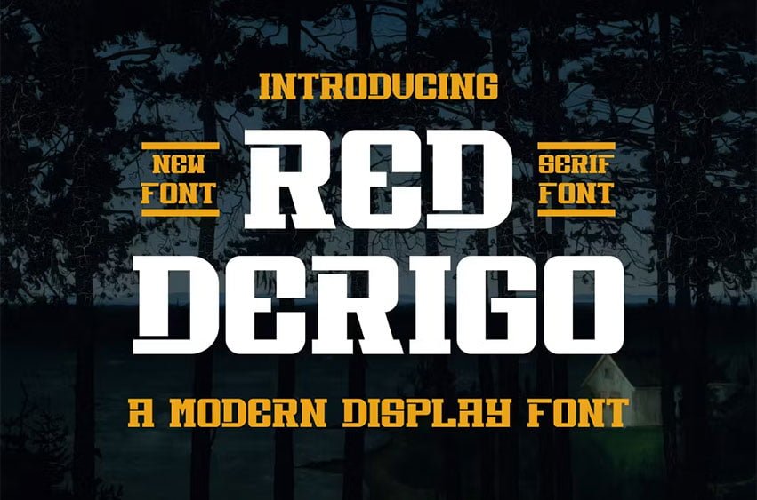 Red Derigo Font