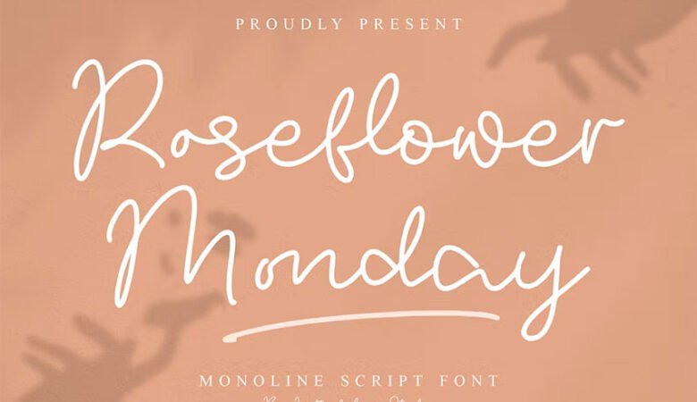 Roseflower Monday Font