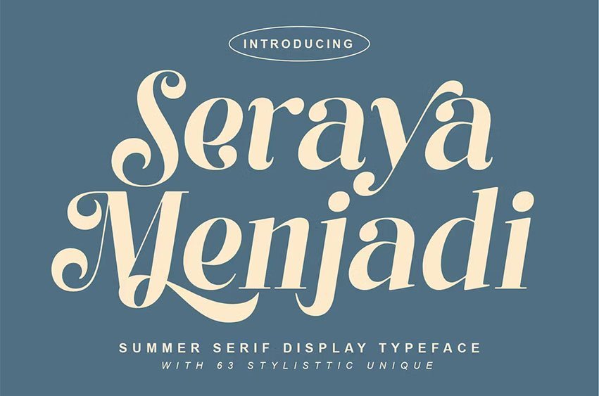 Seraya Menjadi Font