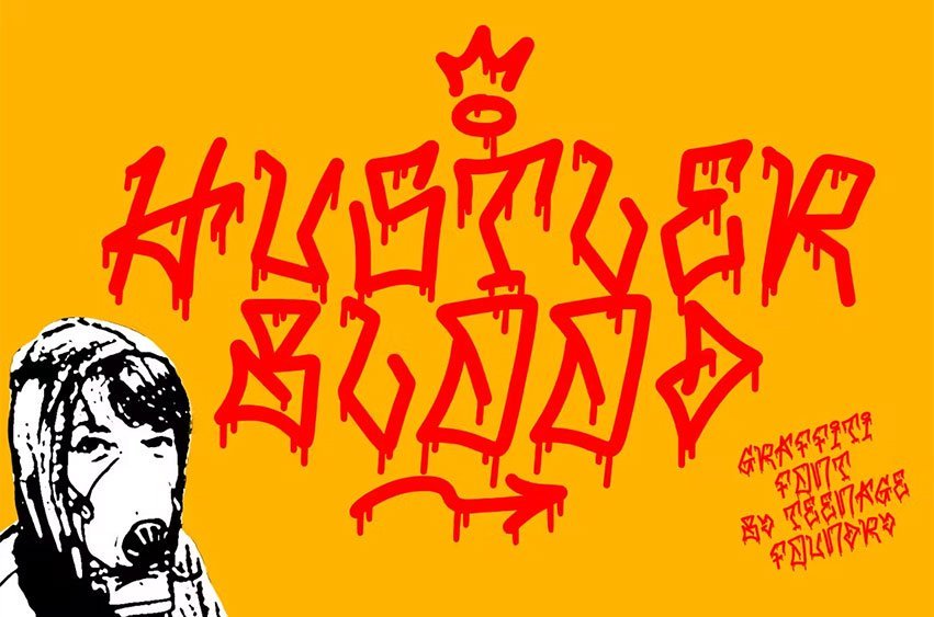 TF Hustler Blood Font