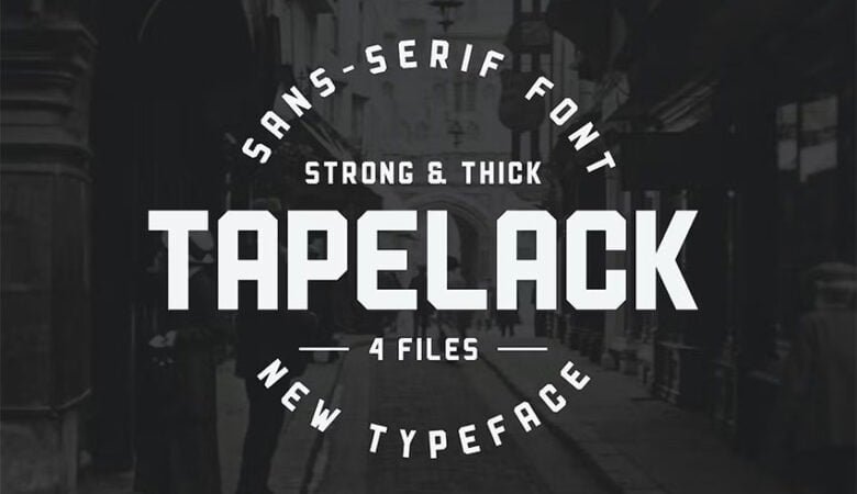 Tapelack Font