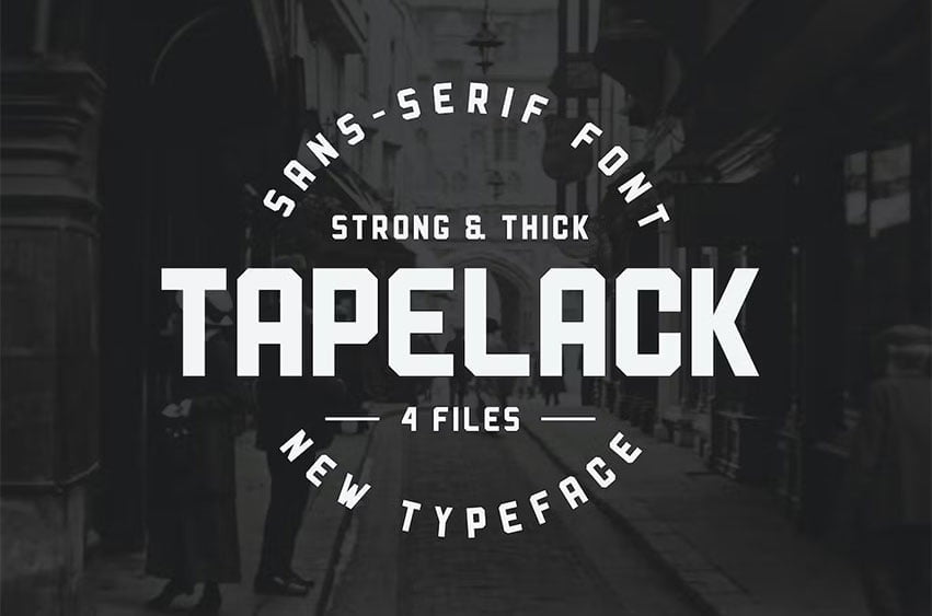 Tapelack Font