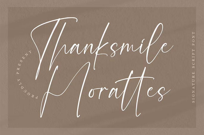 Thanksmile Morattes Font