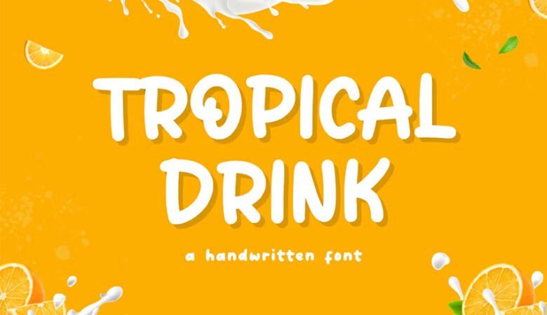 Tropical Drink Font