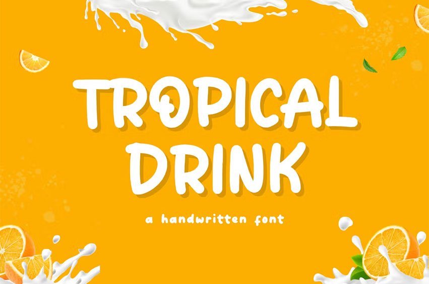 Tropical Drink Font