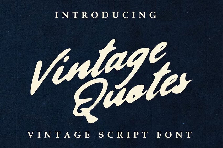 Vintage Quotes Font