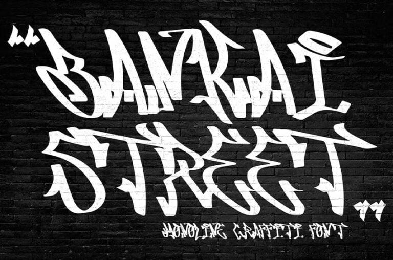 Bankai Street Font - FreeDaFonts