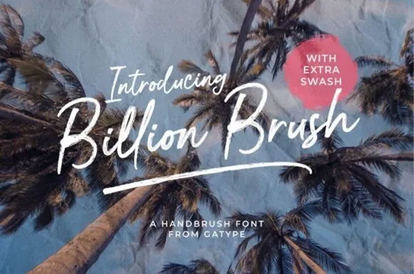 Billion Brush Font
