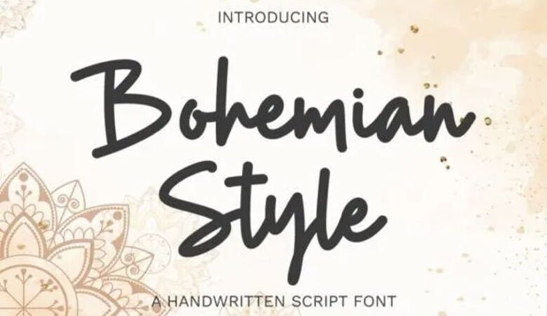 Bohemian Style Font