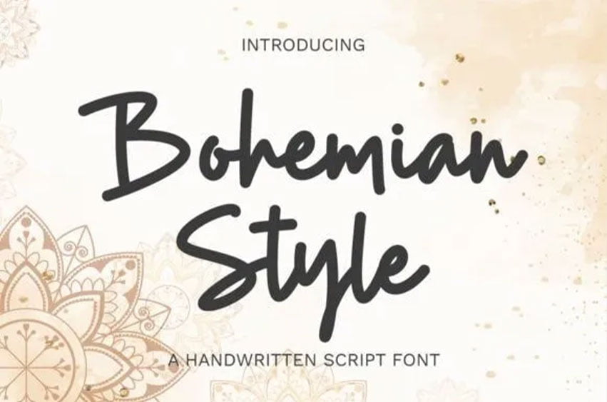 Bohemian Style Font