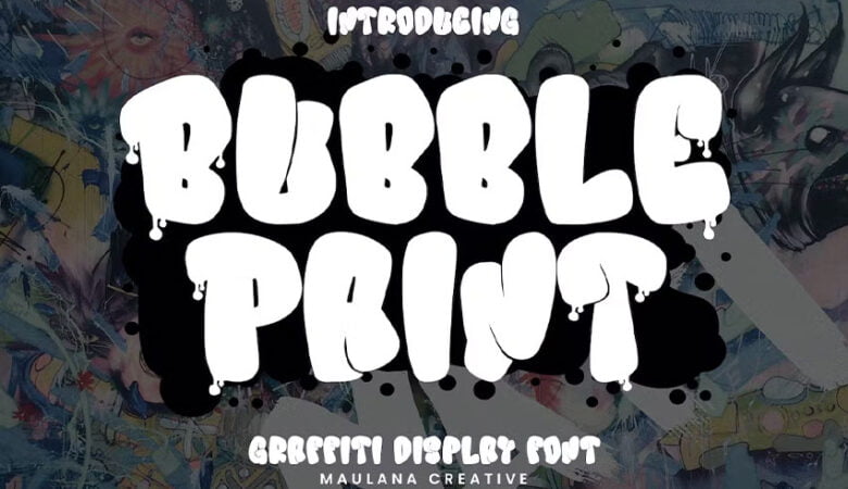 Bubble Paint Font