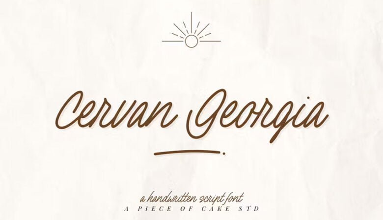 Cervan Georgia Font