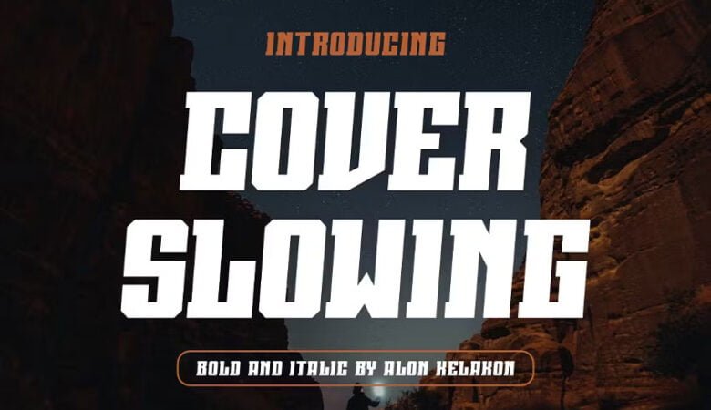Cover Slowing Font