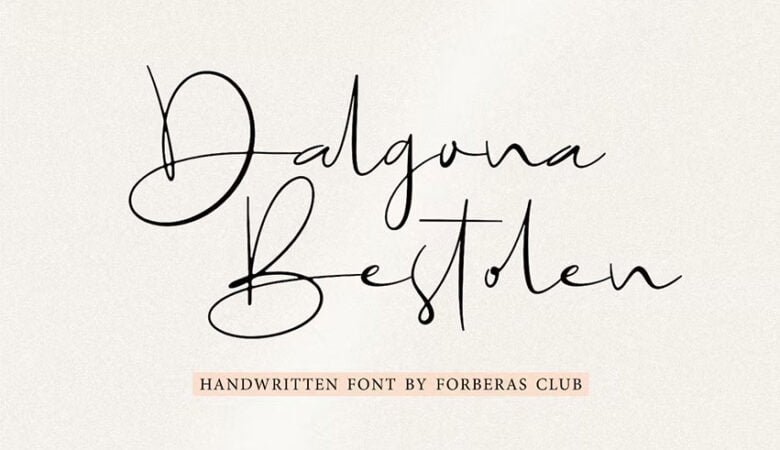 Dalgona Bestolen Font