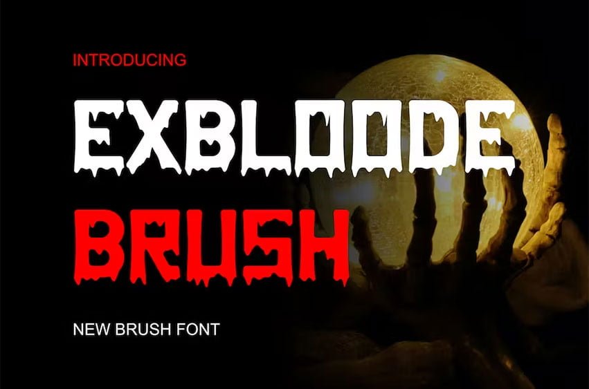 Exbloode Brush Font