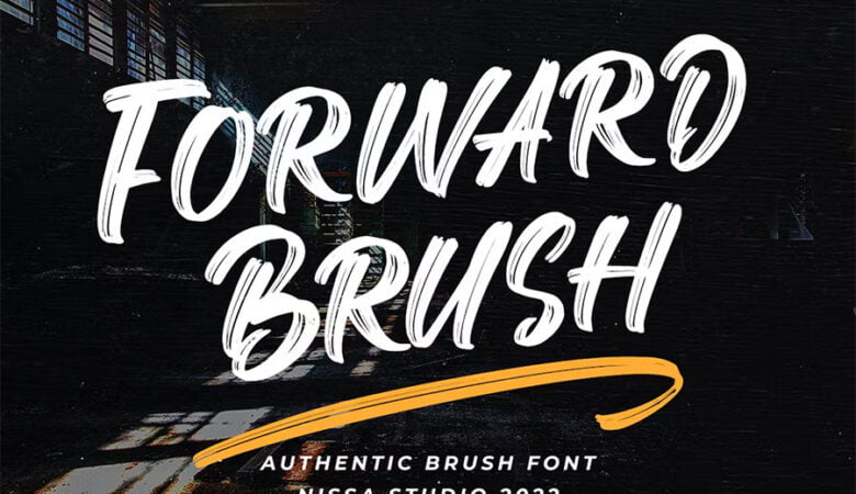 Forward Brush Font