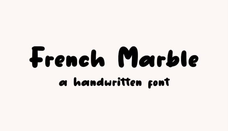 French Marble Font