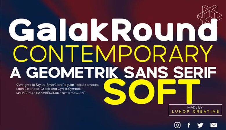 Galak Round Font