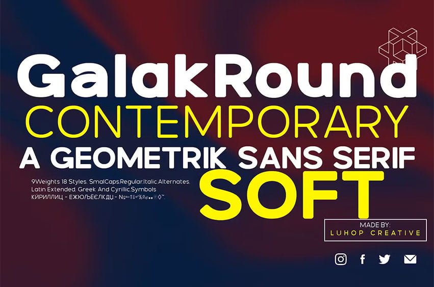 Galak Round Font