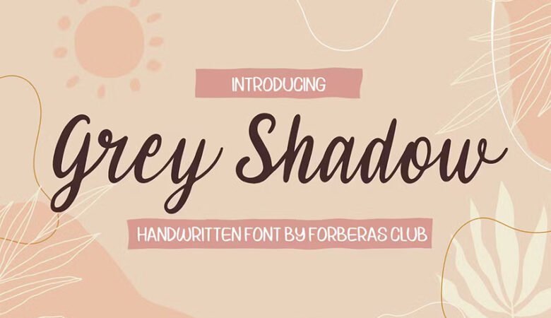 Grey Shadow Font