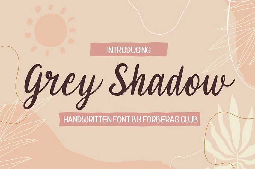 Grey Shadow Font