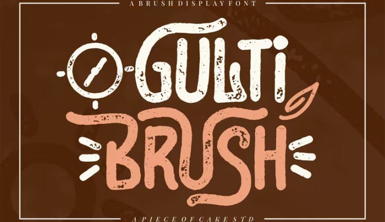 Gulti Brush Font