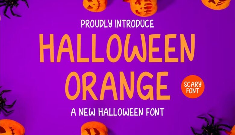 Halloween Orange Font