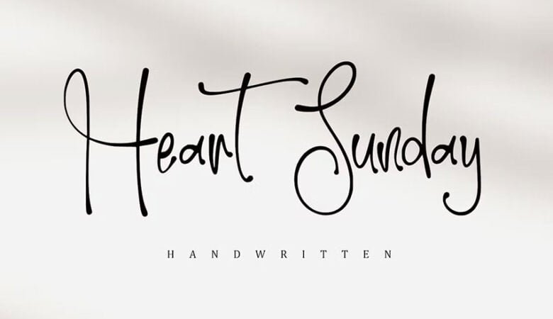 Heart Sunday Font