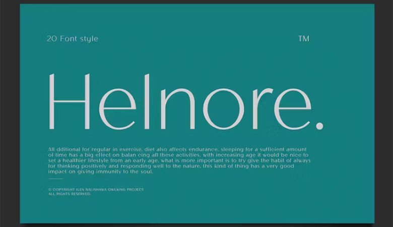 Helnore Font