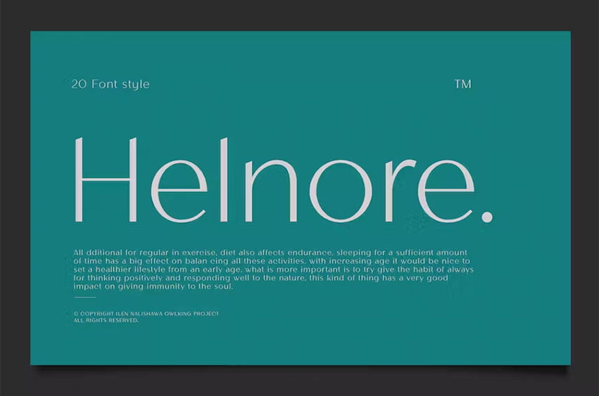 Helnore Font