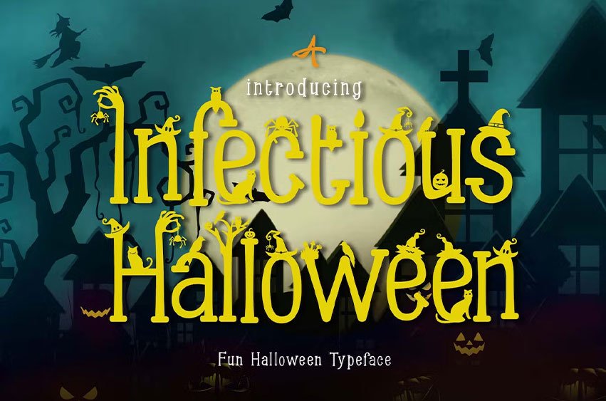 Infectious Halloween Font