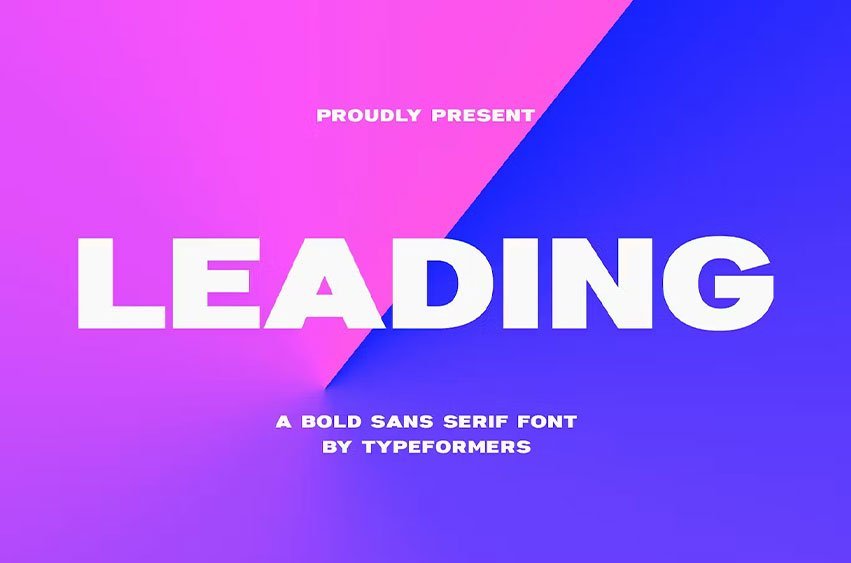 Leading Font