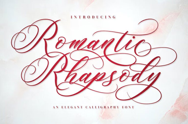 Romantic Rhapsody Font - FreeDaFonts