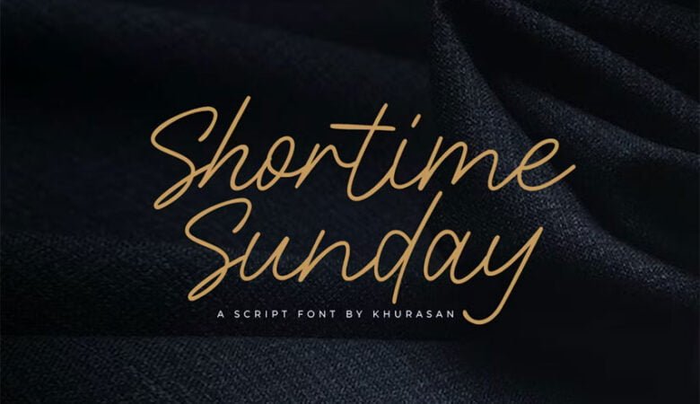 Shortime Sunday Font
