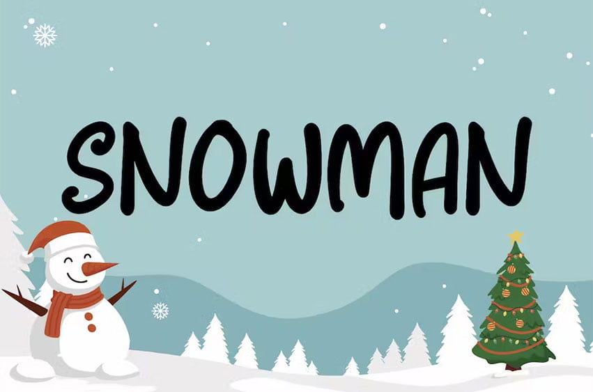 Snowman Font