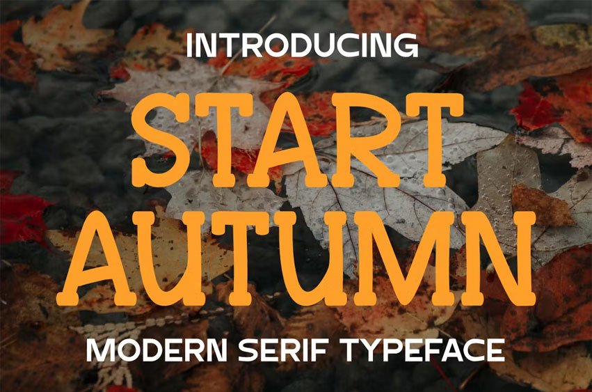 Start Autumn Font