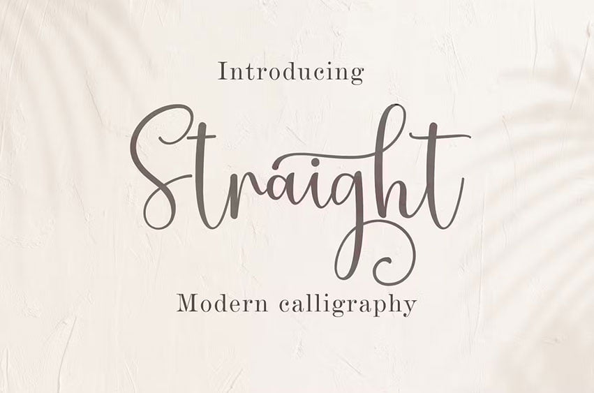 Straight Font