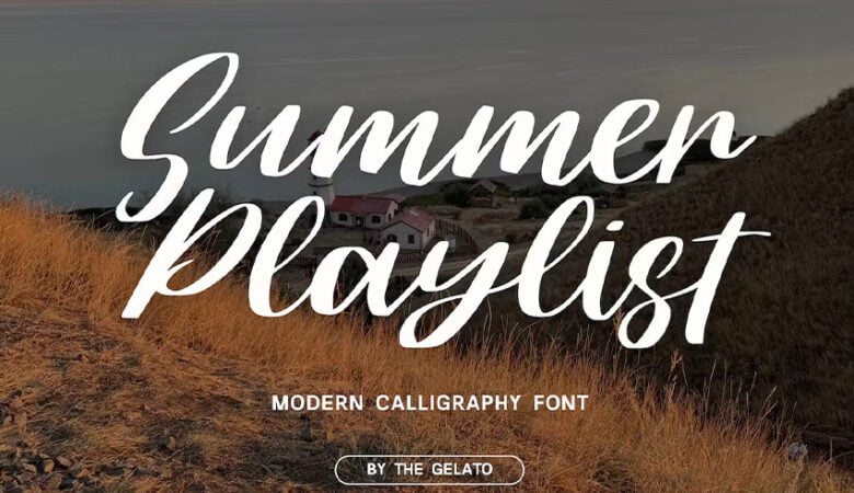 Summer Playlist Font