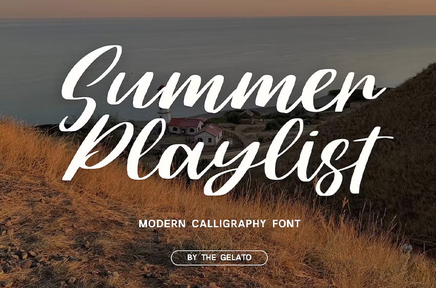 Summer Playlist Font