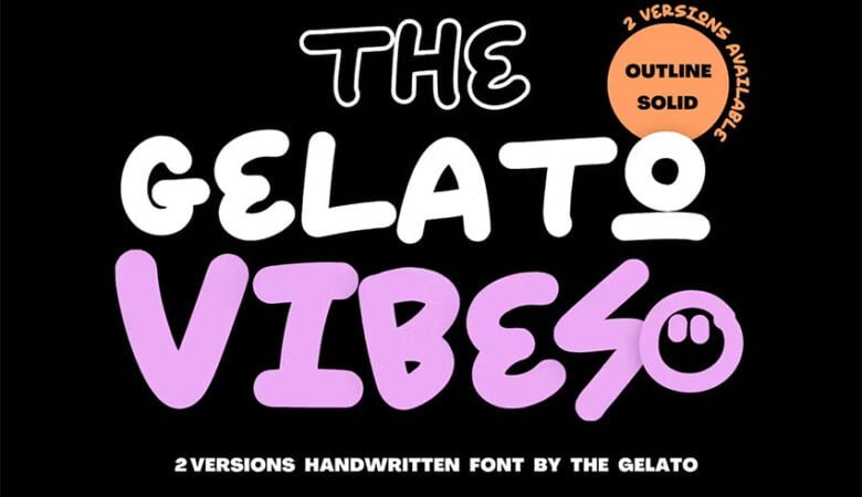 The Gelato Vibes Font
