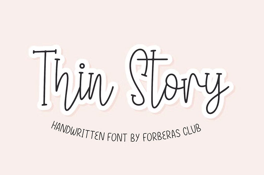 Thin Story Font