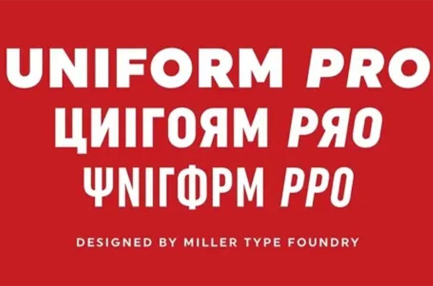 Uniform Pro Font