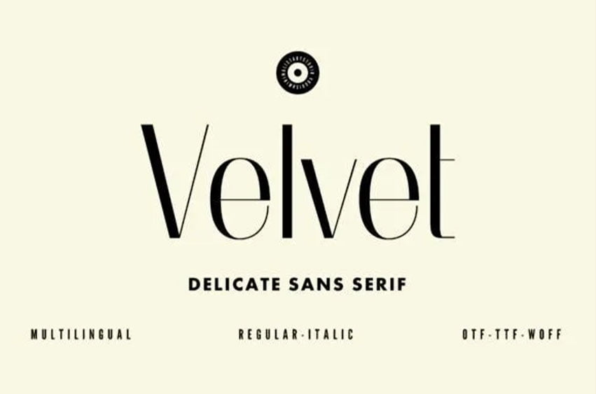 Velvet Font