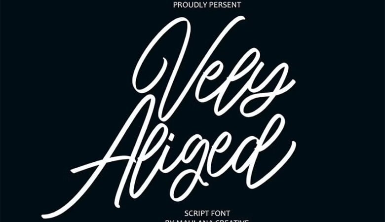 Vely Aliged Font