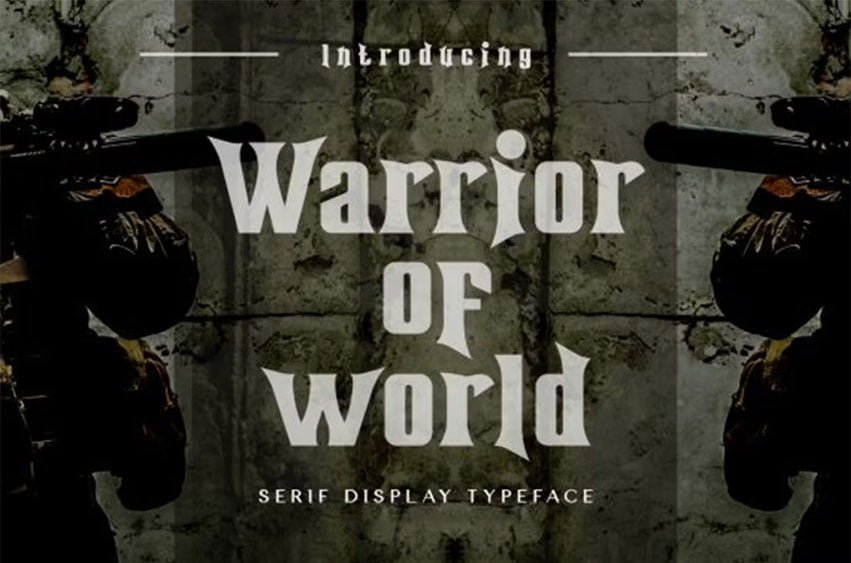 Warrior of World Font