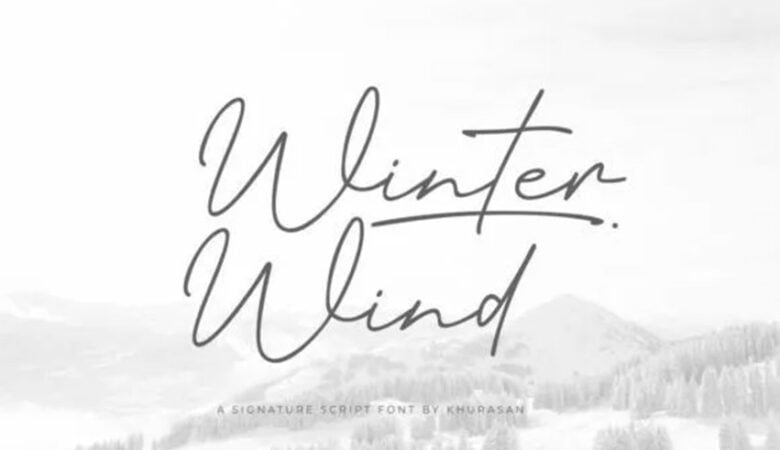 Winter Wind Font