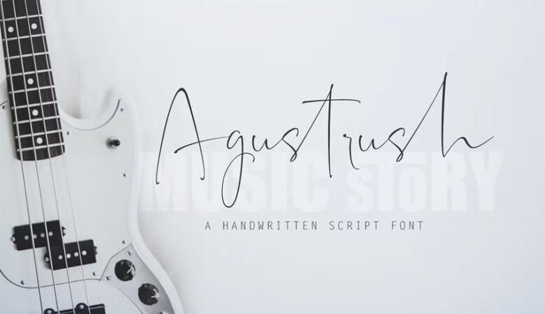 Agustrush Font