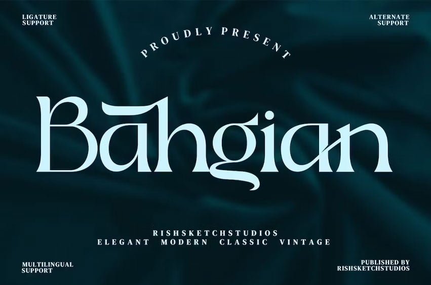 Bahgian Font